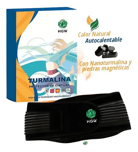 Protector de Cintura Auto-Calentable con Turmalina